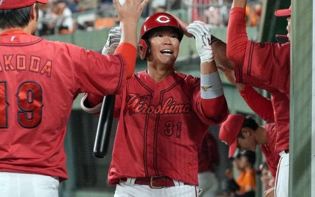 【広島】坂倉将吾、打球角度45度のムーンショット!「戻ってきた感じかな」チームトップ７号