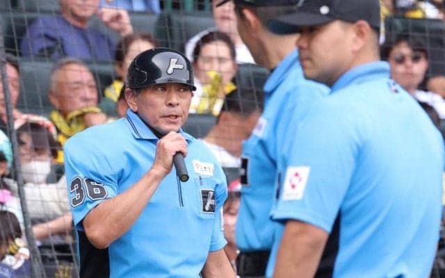 真鍋球審が阪神・森下退場を説明　「警告はしました。それでもまだ続けたので退場」　五回に自身への暴言で宣告　ジェスチャーは「皆さんが見られた通り、感じられた通り」