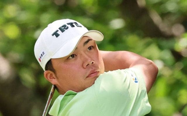 【男子ゴルフ】初出場初Ｖを師匠に捧ぐ！　出利葉太一郎が１差２位で最終日へ「最後は気合や執念で…」