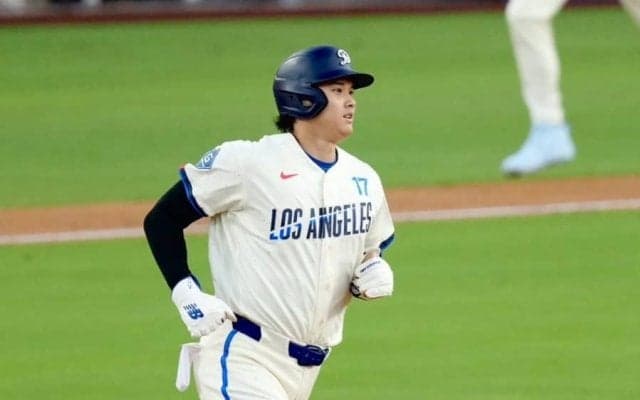 大谷翔平が「容赦ない」　9点猛攻を呼ぶ豪快弾…ファンため息も「トラウトと同じチームにいて」