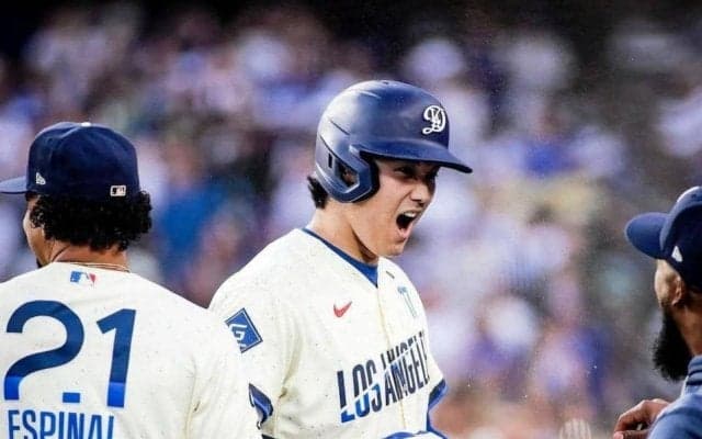 ドジャースが〝スミ９〟で大勝　大谷翔平が初回９得点の起点→１１号２ランで５年ぶり猛攻の大トリ務める　打率３割復帰　山本由伸が２２連続アウト圧巻投球で６勝目
