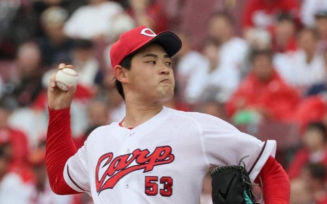 【広島】岡本駿がプロ初安打、４回の第２打席に左前へクリーンヒット