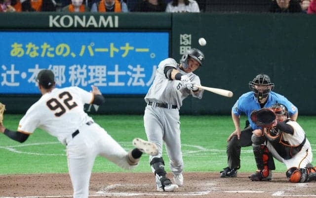 【ロッテ】安田尚憲が土壇場で大仕事　巨人マルティネスから同点ソロ　試合は２日連続延長戦に