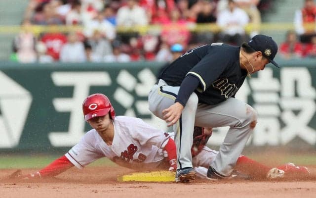 【広島】辰見鴻之介またスチール決めた　オリックス３連戦で４盗塁荒稼ぎ　主に代走で今季14盗塁