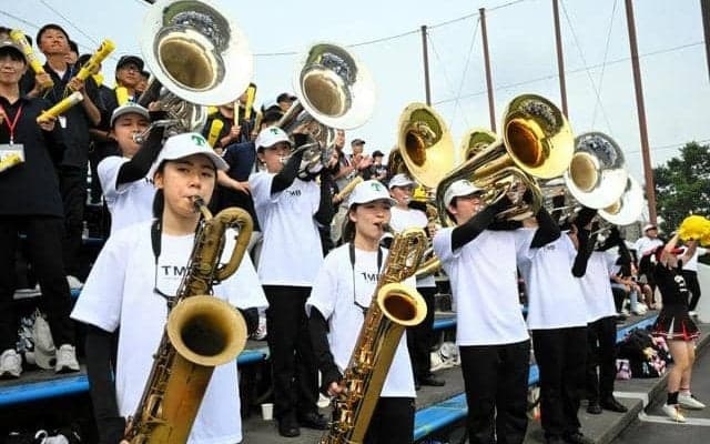 東邦マーチングバンド部が横浜高にエール　愛知の強豪4校と招待試合
