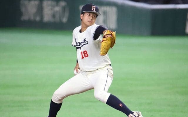 花園大の150キロ右腕が悔しい4回3失点で無念の初戦敗退…プロ1本を掲げ、秋のリベンジを狙う【大学野球選手権】