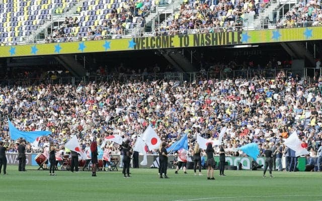 【Ｗ杯】ベースキャンプ地ナッシュビルが日本代表に熱狂　公開練習で１階のバックスタンド満席　太鼓パフォーマンスも