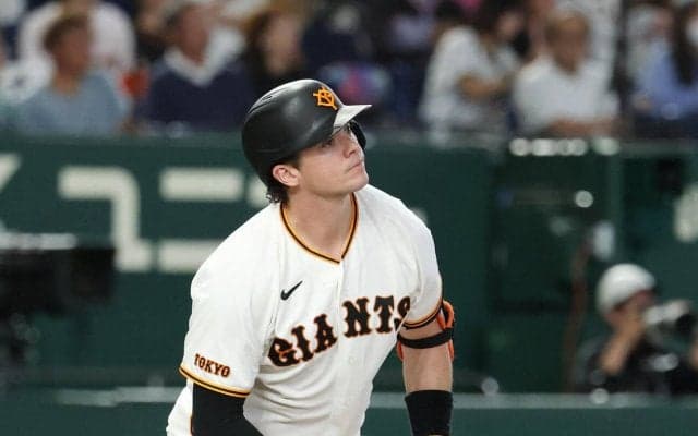 【巨人】ダルベックが10号3ランで先制！凱旋登板の則本昂大を援護