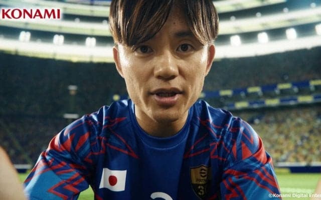 久保建英＆メッシが人気サッカーゲーム「ｅＦｏｏｔｂａｌｌ」新ＣＭに出演　ネイマール＆本田圭佑の映像も公開