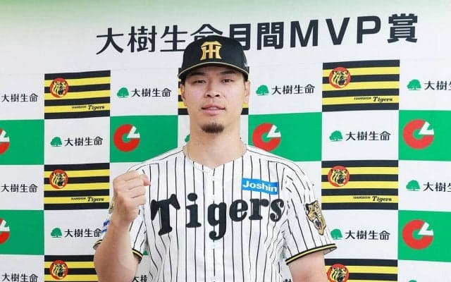 【阪神】佐藤輝明、球団野手初の２カ月連続月間MVP「サポートのおかげ」また高橋遥人とＷ受賞