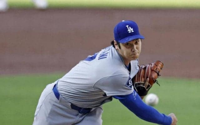 大谷翔平が今季ワースト４失点で防御率１点台に　７回投げきれず降板　規定投球回到達まであと１死　自身５連勝の権利手に降板