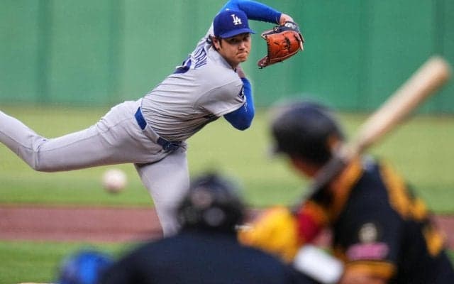 大谷翔平７回途中４失点で白星の権利持って降板　規定投球回まであと１死…防御率1・06