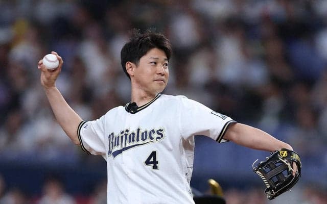【オリックス】森友哉の球友で希少がんと戦う福森大翔さんが始球式「いろんな人の支えで…」