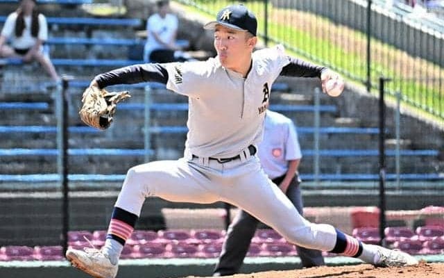 青森山田の山田勇翔投手が好投　左サイドスロー転向で成長
