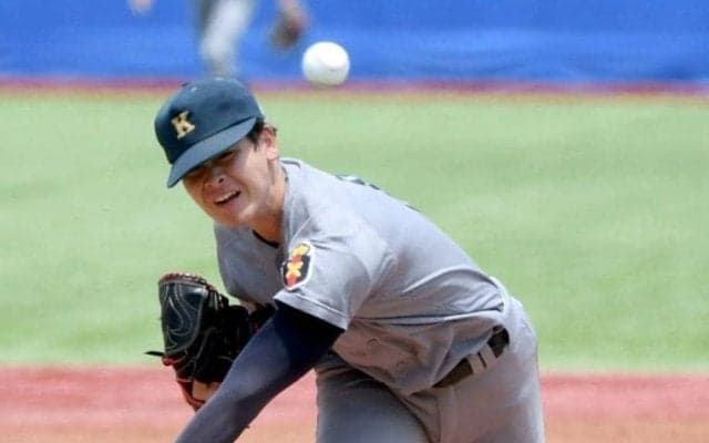 ドクターＫの出現に神宮騒然　慶大の渡辺和大が８者連続三振！元阪神・筒井和也の大会記録に並ぶ　４回で早くも１０Ｋ到達＆八回途中１５Ｋで降板