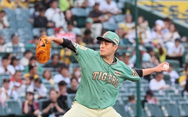 【阪神】緩急自在！大竹耕太郎の真骨頂82キロのスローボールでマッカスカーを遊ゴロに仕留めた