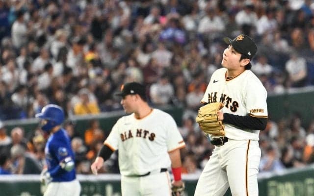 【巨人】竹丸和幸が新人左腕初の３試合連続２桁奪三振ならず　５回３失点４奪三振で降板　