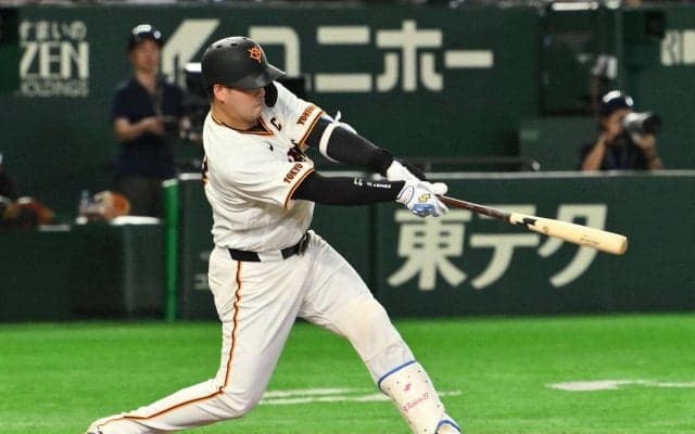【巨人】岸田行倫が“初4番弾”　「何とか食らいついて打つことが」４号２ランは反撃のアーチに