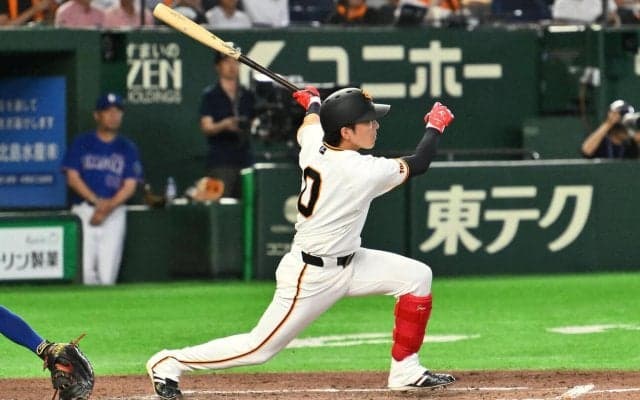 【巨人】11年目の増田大輝がプロ初の猛打賞　今季初スタメンで起用に応える