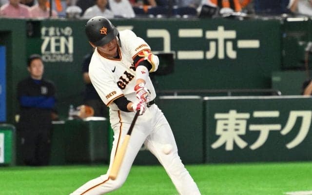 【巨人】坂本勇人が代打で21打席ぶりのHランプ　６月初安打でチャンスを拡大