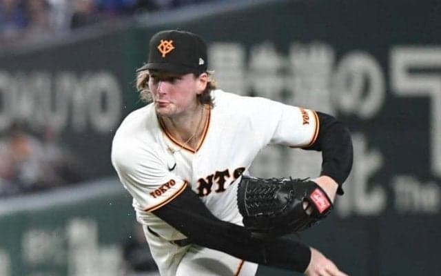 巨人・ウィットリー　ノーノーならず　八回２死で村松に中前打許し降板