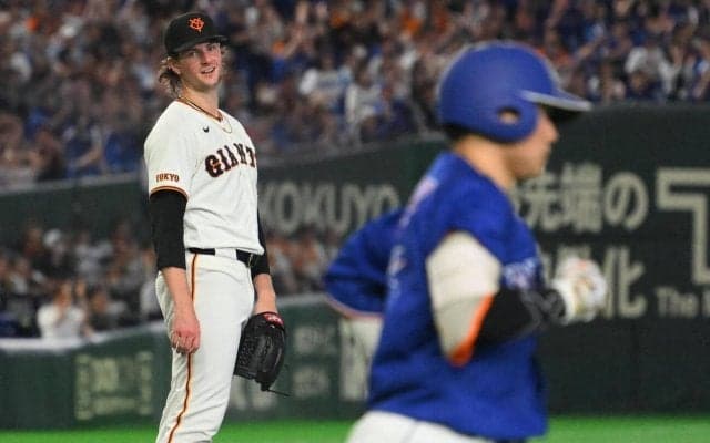 【巨人】先発ウィットリー、ノーノー途切れ悔しさあらわ　８回２死から中日村松に初安打浴びる　