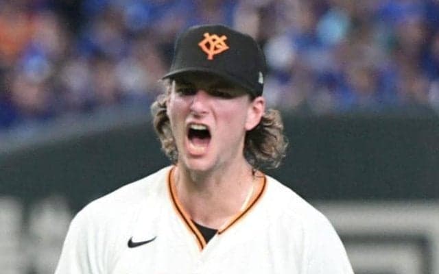 巨人快勝　連敗２でストップ　ウィットリー圧巻、八回２死まで無安打投球で本拠地初勝利　三回に浅野が今季１号決勝ソロ