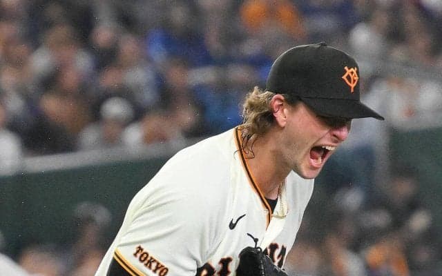 【巨人】ウィットリーがあと４人でノーノーの快投　浅野翔吾１号　３チームが同率首位の大接戦に