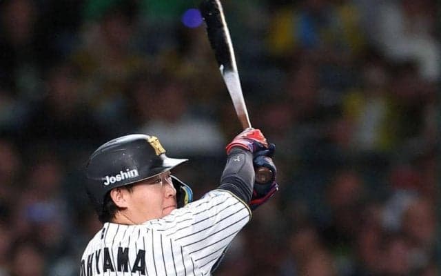 阪神・大山　４戦４発！量産モード突入だ　八回１点差詰め寄る１１号２ラン　連勝ストップで巨人に首位並ばれるも意地見せた