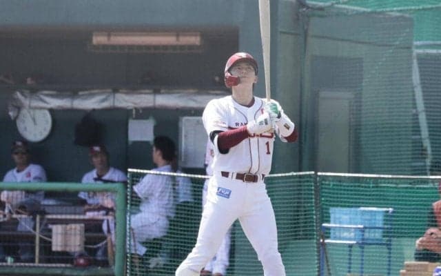 【楽天】左手負傷で戦列を離れていた宗山塁３カ月ぶりに実戦復帰、第２打席で復帰後初安打