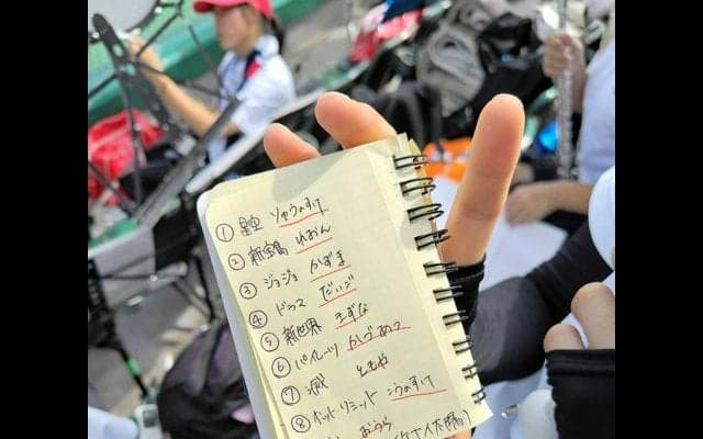 「好きすぎて滅！」選手希望の応援曲奏でる　滝川二吹奏楽部のエール