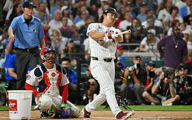 村上宗隆、20スイングで9本塁打　球宴ホームラン競争1回戦敗退
