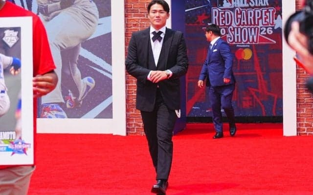 “世界にバレた”日本人美女に騒然　由伸らスターとパシャリ…オールスターで発見「同じ画角に」