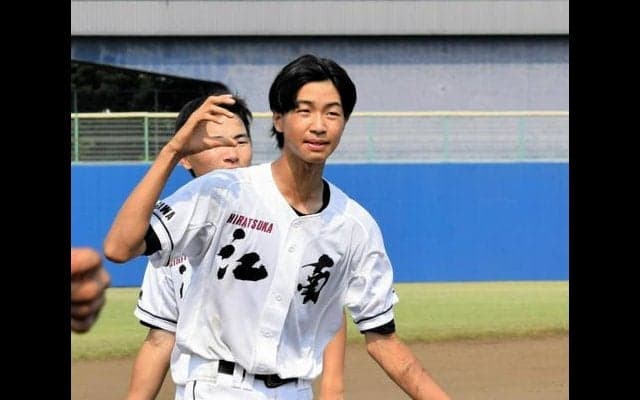 平塚江南の1年生・西嶋慎治投手が好投　ピンチの時は気持ちで押した