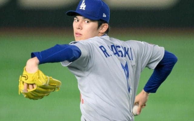 佐々木朗希　メジャー最速の１６３・８キロたたき出す　自己記録更新で初回を三者凡退　ベンチで大谷翔平＆山本由伸が拍手