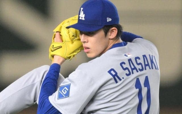 佐々木朗希が球団新記録の快投　１００マイル超がなんと２１球　６回途中１失点　２カ月ぶり勝利ならずもメジャー移籍後最速の１６３・８キロマーク