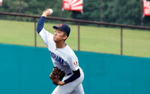 【高校野球】横浜５回コールドで８強、メジャー２球団視察　織田翔希が最速153キロ／神奈川