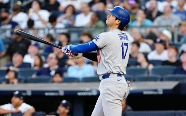 大谷翔平の「104」に観客「おぉぉ!!」　ヤ軍メディアも目が離せなかった7秒間