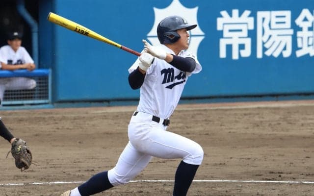｢ずっと水戸商に入りたかった｣2年生スラッガーが逆転打含む3安打！憧れのユニフォーム着て殊勲の活躍【茨城】
