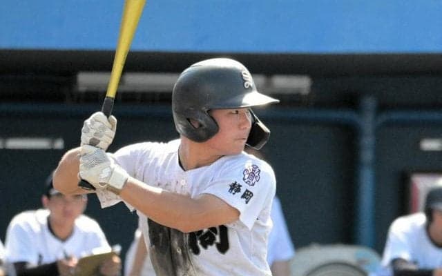 島田商・栗田怜旺選手が公式戦初本塁打　憧れた学校での最後の試合で