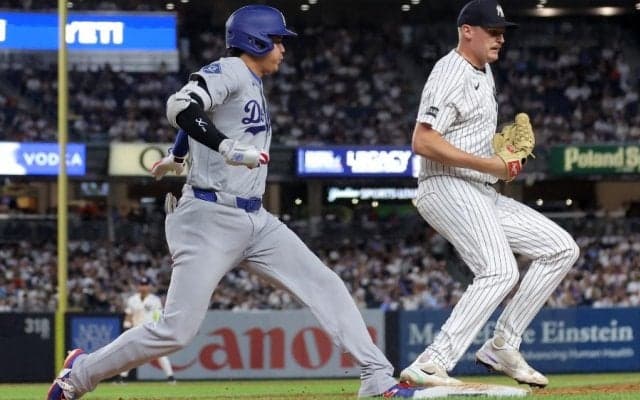 “皮肉”な大谷翔平にファン悲鳴「心配すぎる」　余儀なくされた全力疾走…「怖いよ」