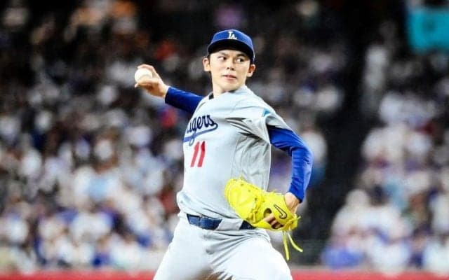 佐々木朗希が６回２失点　自身３連勝の６勝目ならず　右足にアクシデントも続投して踏ん張る　ロバーツ監督がマウンドに駆けつけるシーンも