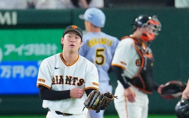 【巨人】山崎伊織が６回途中６失点で無念の降板　同率首位決戦で３回に２被弾、６回に追加点許す