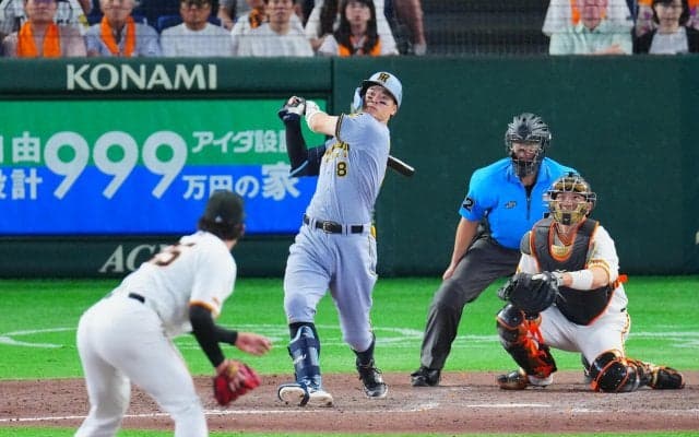 【阪神】止まらんチーム４発目！佐藤輝明24号２ラン　首位攻防３連戦の第１ラウンドで圧倒