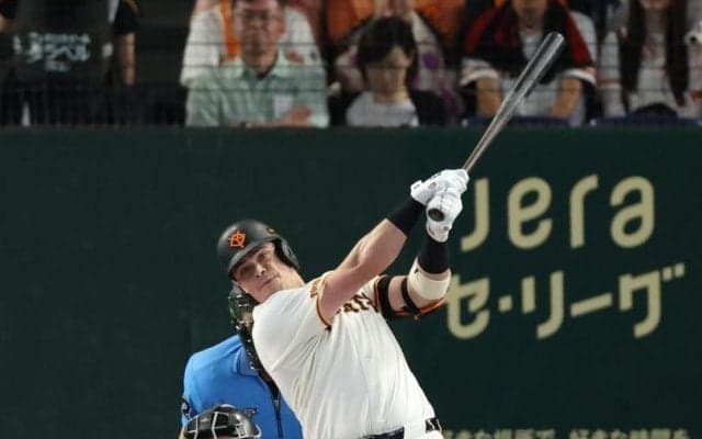 巨人・ダルベック　村上撃ち１９号ソロ　虎キラーぶり健在も空砲に