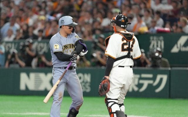 【阪神】森下翔太が本塁打直後に死球　「一番与死球多い」巨人も内角攻めざるを得ない猛打