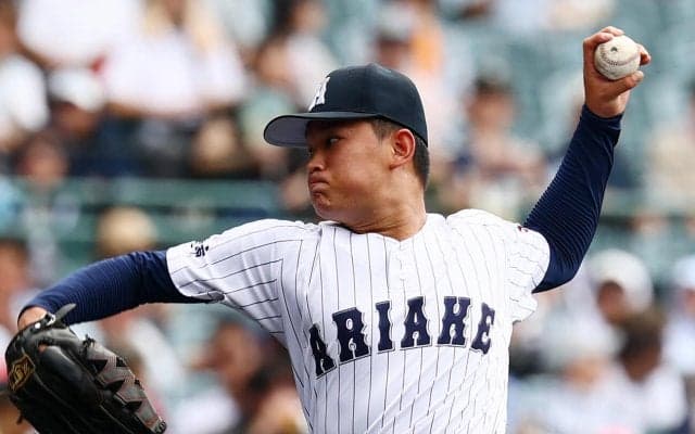 【甲子園】緊急先発で109球完投勝利の有明・斉藤遼汰郎「先発したかったんでできて嬉しい」