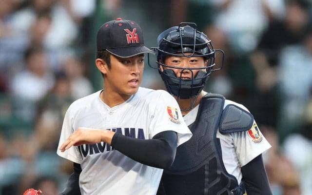 【甲子園】横浜・織田翔希の２年生女房役・脇山魁音、配球は「自分が主に決めている」