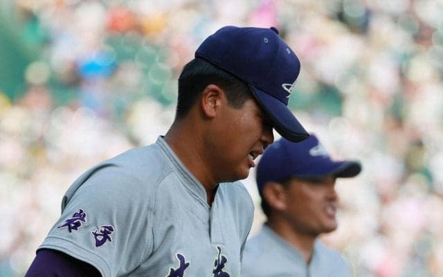 【甲子園】花巻東の古城主将「ほれぼれするようなチームだなと」完封負けの横浜の強さ語る