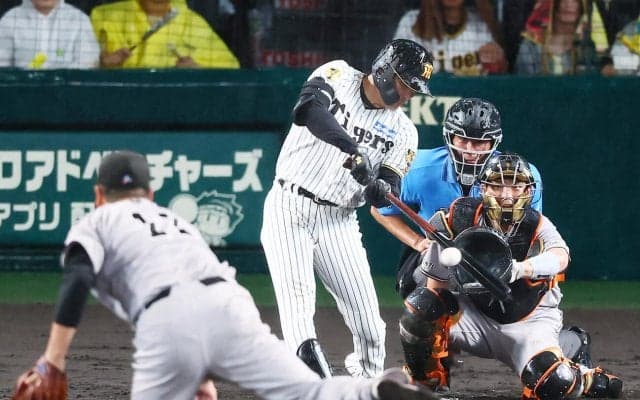 【阪神】元山飛優、しぶとい適時打で吠えまくり　雨中の全力疾走が実ってベンチも大盛り上がり